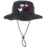 Funny Happy Thanksgiving Chicken Vs Turkey Bucket Hat