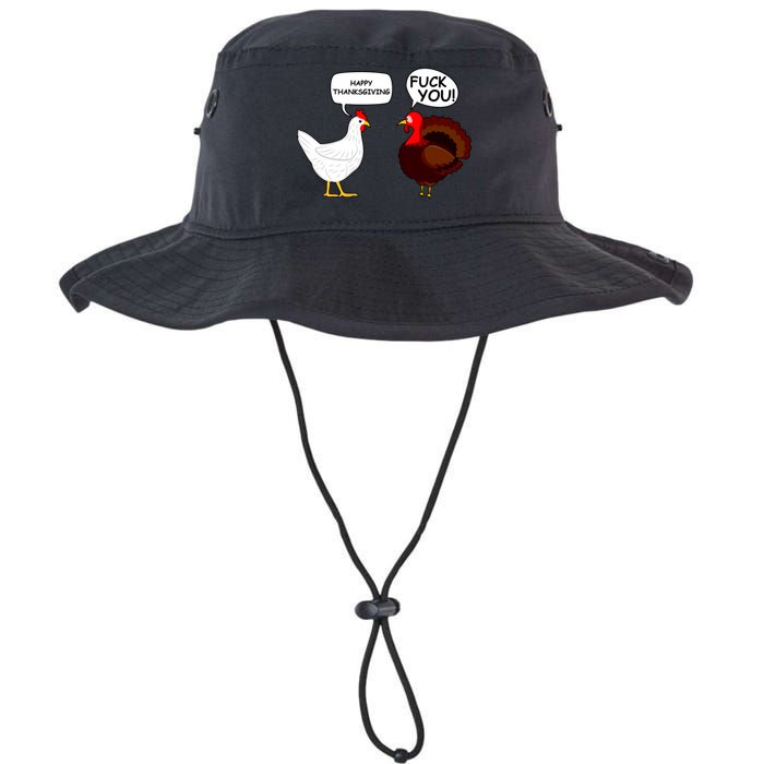 Funny Happy Thanksgiving Chicken Vs Turkey Bucket Hat