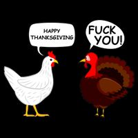 Funny Happy Thanksgiving Chicken Vs Turkey Bucket Hat