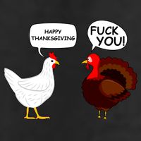 Funny Happy Thanksgiving Chicken Vs Turkey Beanie