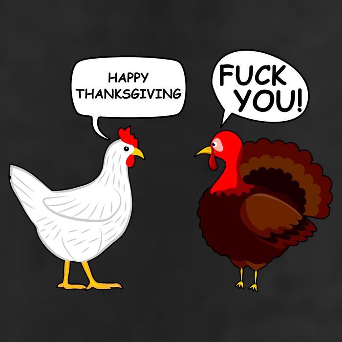 Funny Happy Thanksgiving Chicken Vs Turkey Beanie