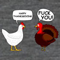 Funny Happy Thanksgiving Chicken Vs Turkey T-Shirt