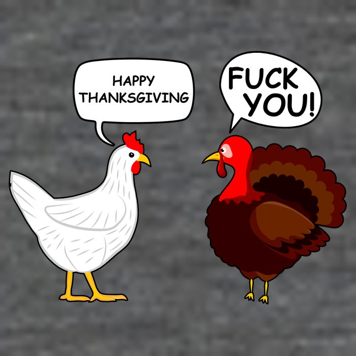 Funny Happy Thanksgiving Chicken Vs Turkey T-Shirt