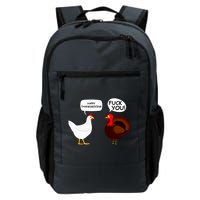 Funny Happy Thanksgiving Chicken Vs Turkey Backpack