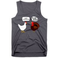 Funny Happy Thanksgiving Chicken Vs Turkey Tank Top