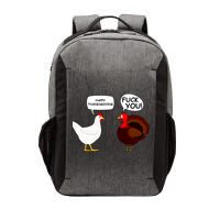 Funny Happy Thanksgiving Chicken Vs Turkey Vector Backpack