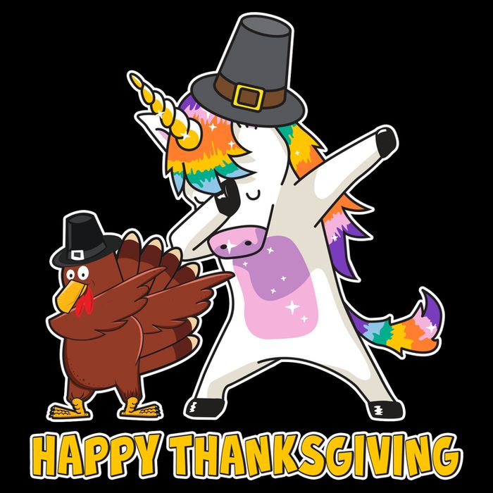 Funny Happy Thanksgiving Dabbing Turkey and Unicorn Mug