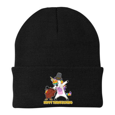 Funny Happy Thanksgiving Dabbing Turkey and Unicorn Beanie