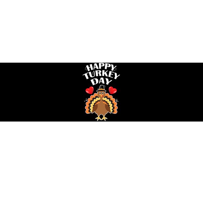 Funny Happy Turkey Day Bumper Sticker