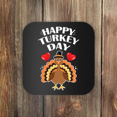 Funny Happy Turkey Day Coaster