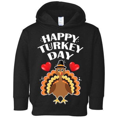 Funny Happy Turkey Day Toddler Hoodie