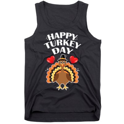 Funny Happy Turkey Day Tank Top