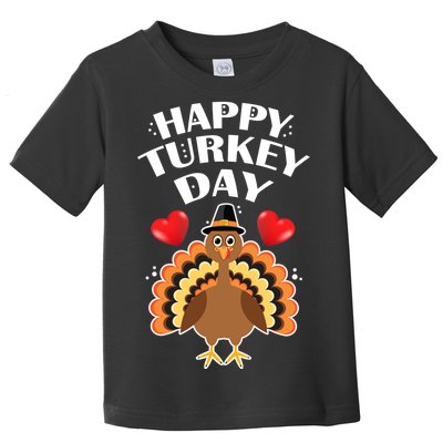 Funny Happy Turkey Day Toddler T-Shirt