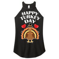 Funny Happy Turkey Day Women's Perfect Tri Rocker Tank