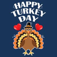 Funny Happy Turkey Day Infant Baby Jersey Bodysuit