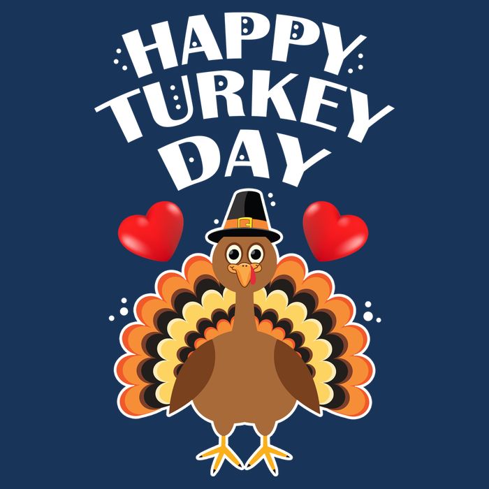 Funny Happy Turkey Day Infant Baby Jersey Bodysuit