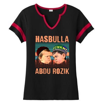 Funny Hasbulla Adbu Rozik MMA Fighting Meme Ladies Halftime Notch Neck Tee