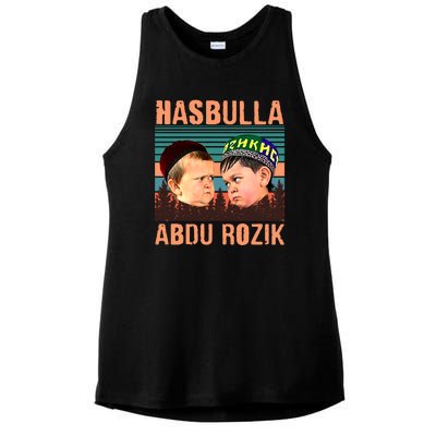 Funny Hasbulla Adbu Rozik MMA Fighting Meme Ladies PosiCharge Tri-Blend Wicking Tank