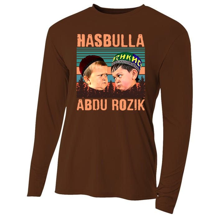 Funny Hasbulla Adbu Rozik MMA Fighting Meme Cooling Performance Long Sleeve Crew