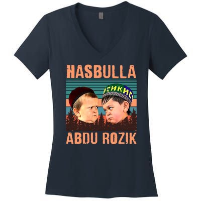 Funny Hasbulla Adbu Rozik MMA Fighting Meme Women's V-Neck T-Shirt