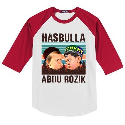 Funny Hasbulla Adbu Rozik MMA Fighting Meme Kids Colorblock Raglan Jersey