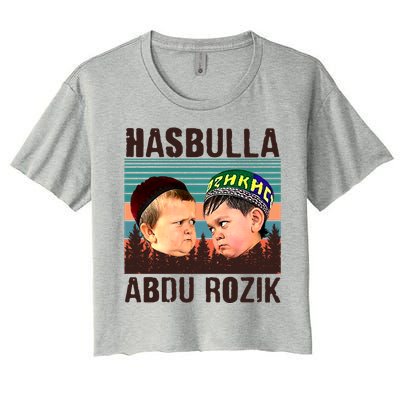 Funny Hasbulla Adbu Rozik MMA Fighting Meme Women's Crop Top Tee