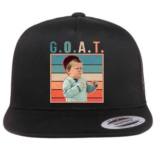 Funny Hasbulla GOAT MMA Fighting Meme Flat Bill Trucker Hat