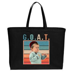 Funny Hasbulla GOAT MMA Fighting Meme Cotton Canvas Jumbo Tote