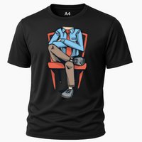 Funny Headless Man Cooling Performance Crew T-Shirt