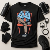 Funny Headless Man Cooling Performance Crew T-Shirt