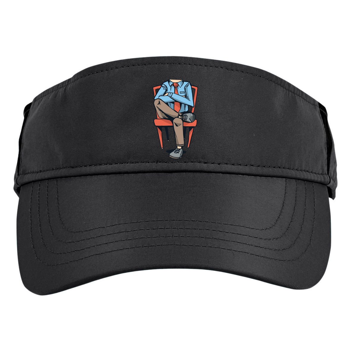 Funny Headless Man Adult Drive Performance Visor