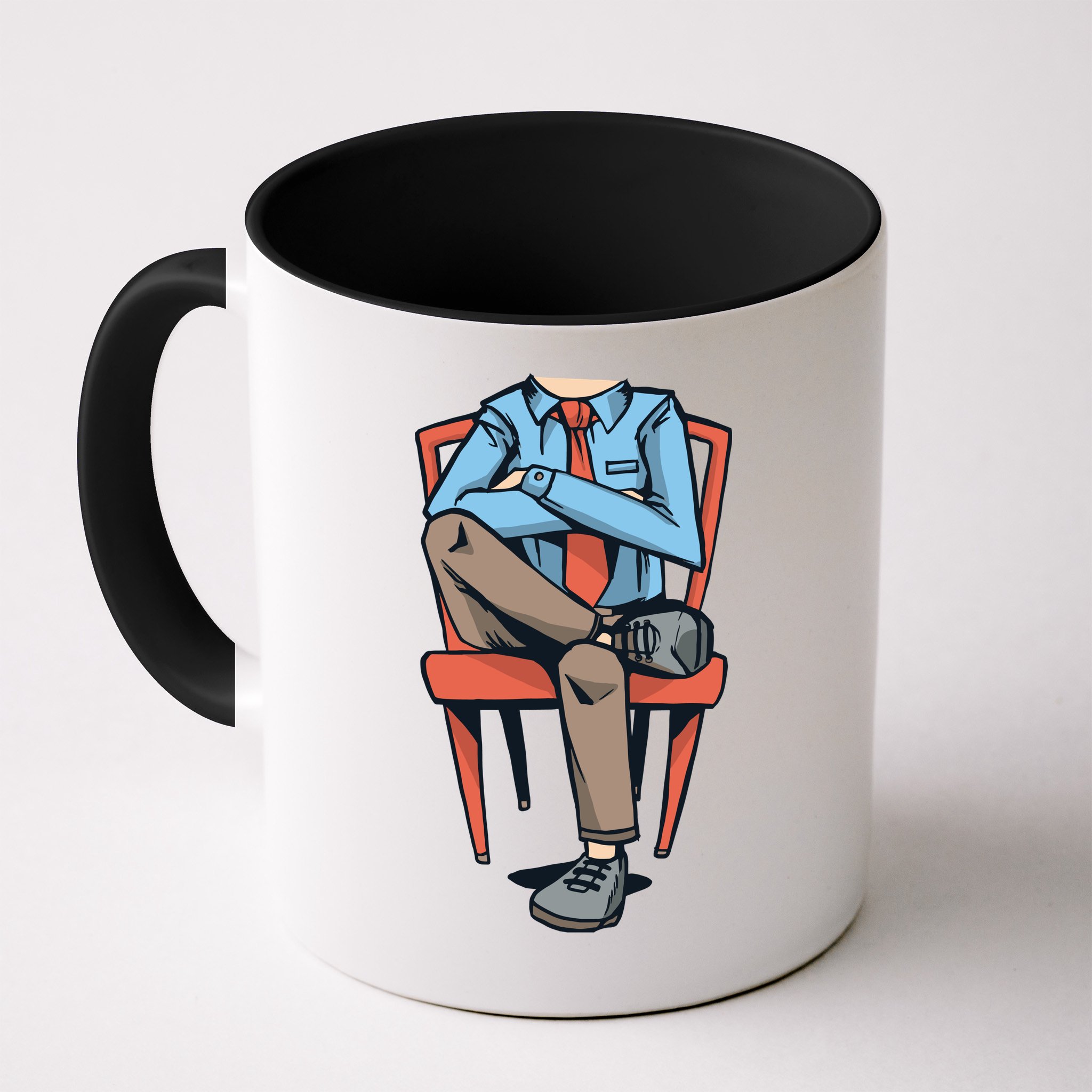 Funny Headless Man Mug