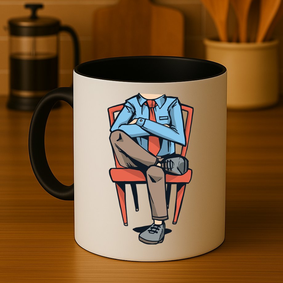 Funny Headless Man Mug
