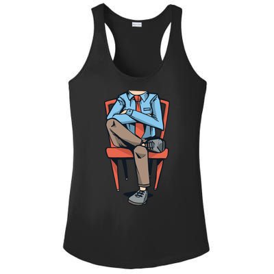 Funny Headless Man Ladies PosiCharge Competitor Racerback Tank