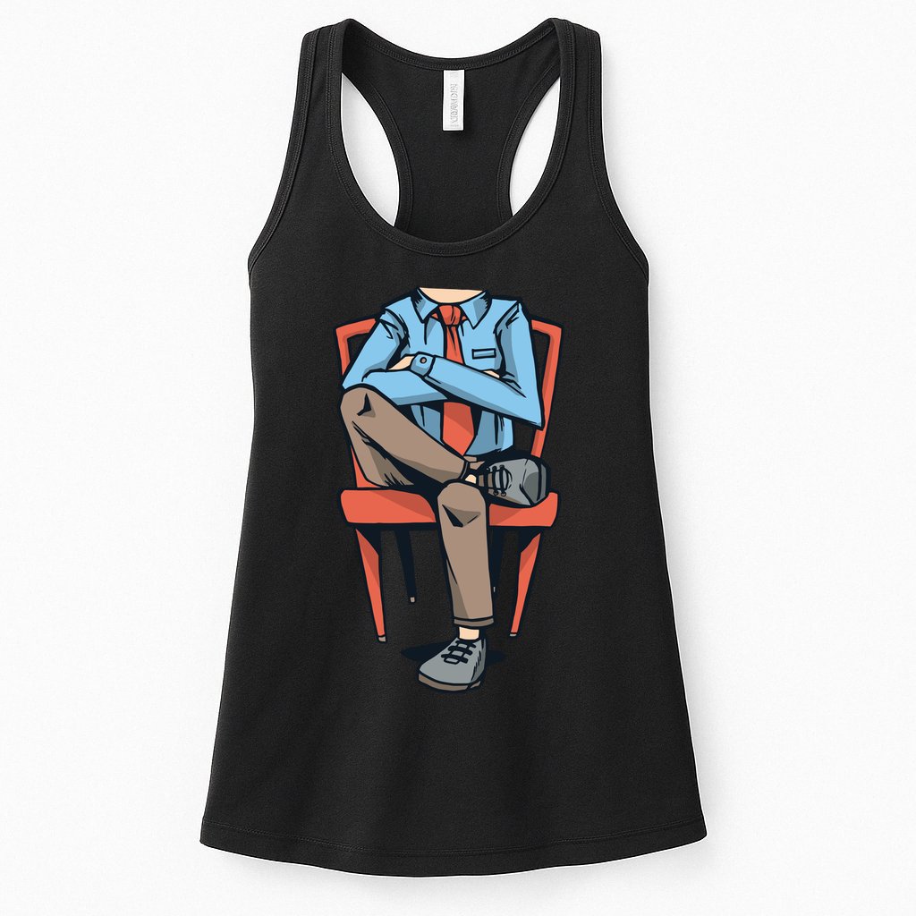 Funny Headless Man Womens Tank Top