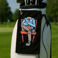 Funny Headless Man Golf Towel