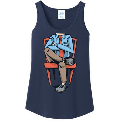 Funny Headless Man Ladies Essential Tank