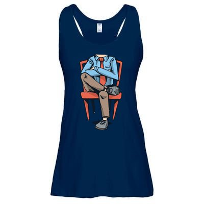 Funny Headless Man Ladies Essential Flowy Tank