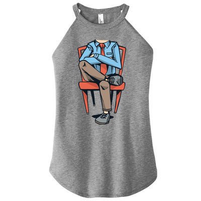 Funny Headless Man Women's Perfect Tri Rocker Tank