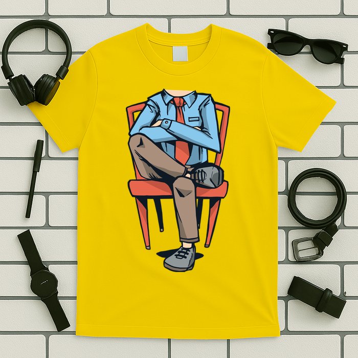 Funny Headless Man T-Shirt
