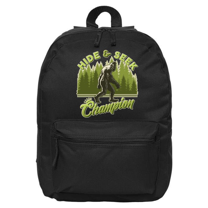 Funny Hide & Seek Champion Big Foot Sasquatch Monster  16 in Basic Backpack