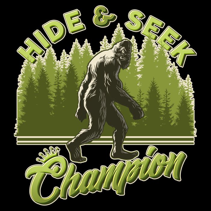 Funny Hide & Seek Champion Big Foot Sasquatch Monster  16 in Basic Backpack
