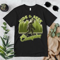 Funny Hide & Seek Champion Big Foot Sasquatch Monster  Premium T-Shirt