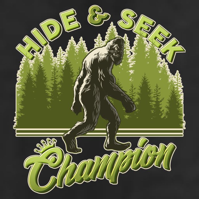 Funny Hide & Seek Champion Big Foot Sasquatch Monster  Hat