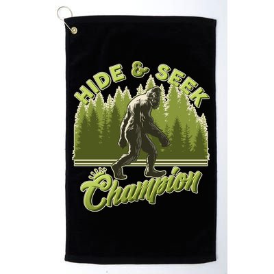 Funny Hide & Seek Champion Big Foot Sasquatch Monster  Golf Towel
