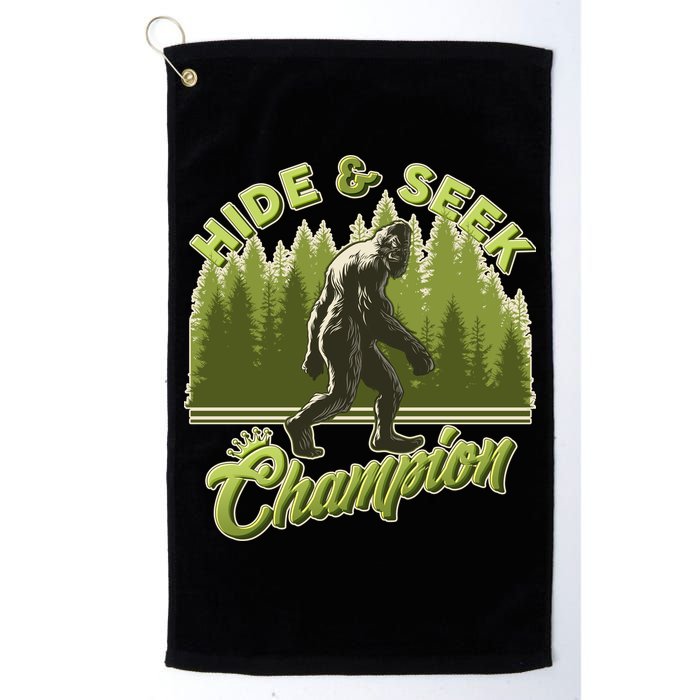 Funny Hide & Seek Champion Big Foot Sasquatch Monster  Golf Towel