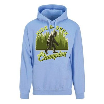 Funny Hide & Seek Champion Big Foot Sasquatch Monster  Unisex Surf Hoodie