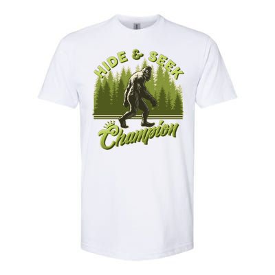 Funny Hide & Seek Champion Big Foot Sasquatch Monster  Softstyle® CVC T-Shirt