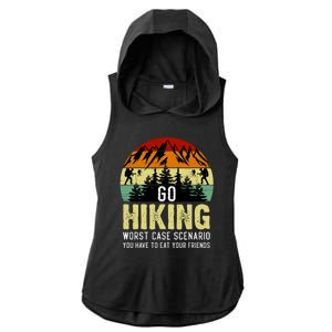 Funny Hiking Ladies PosiCharge Tri-Blend Wicking Draft Hoodie Tank