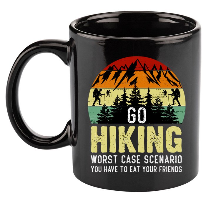 Funny Hiking 11oz C Handle Ceramic Mug